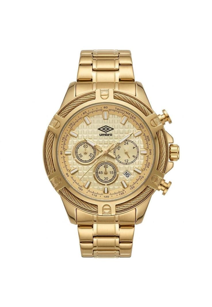 Reloj Analogo Hombre Umbro Plus Dorado UMBP-1500-129