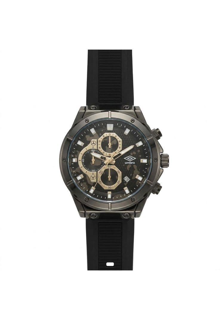 Reloj Analogo Hombre Umbro Plus Negro UMBP-1500-161