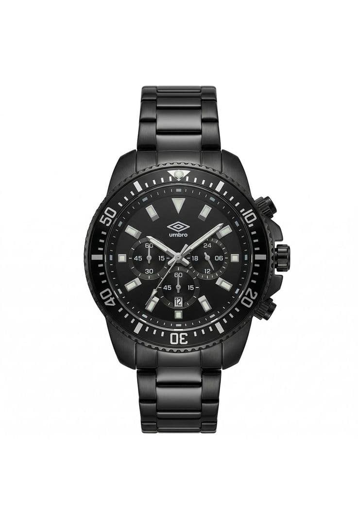 Reloj Analogo Hombre Umbro Plus Negro UMBP-1500-105