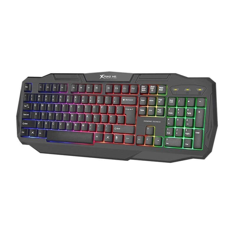 Teclado Gamer Retroiluminado xtrike Me KB-302 Negro