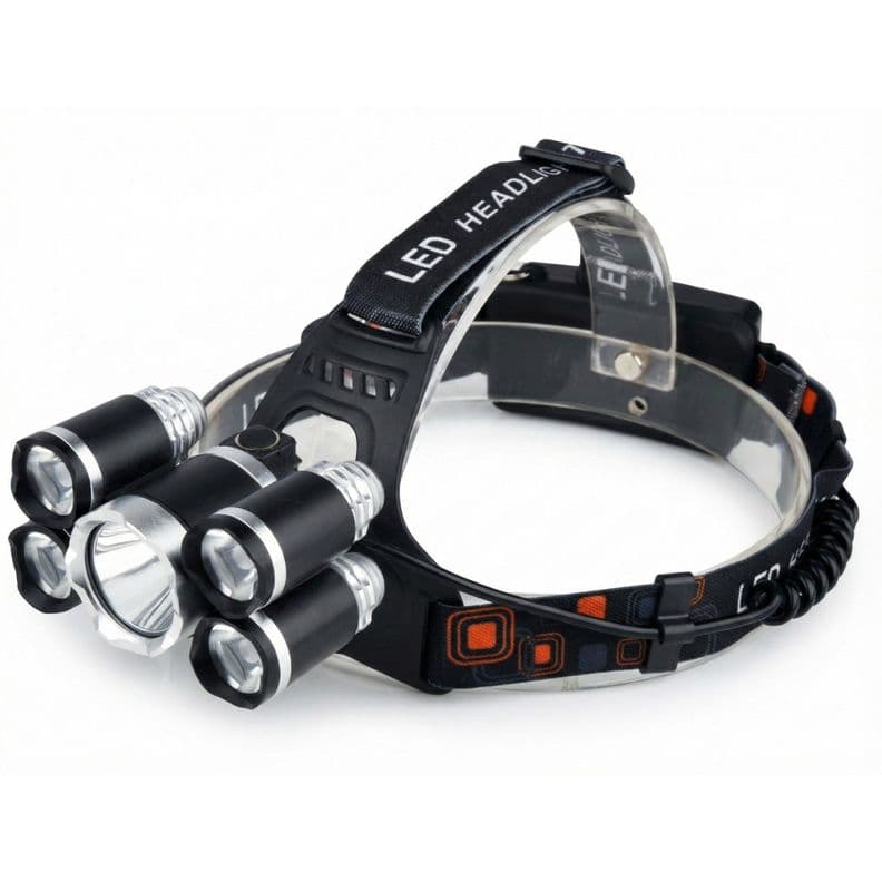 Linterna Cintillo Led Tecnolab 5 Focos Recargable TL143