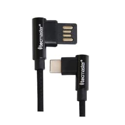 Cable Usb Tipo C Textil 90 Tecmaster Negro