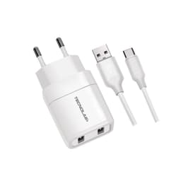 Cargador Pared 2 puertos USB + Cable USB-C TL044W Tecnolab Blanco