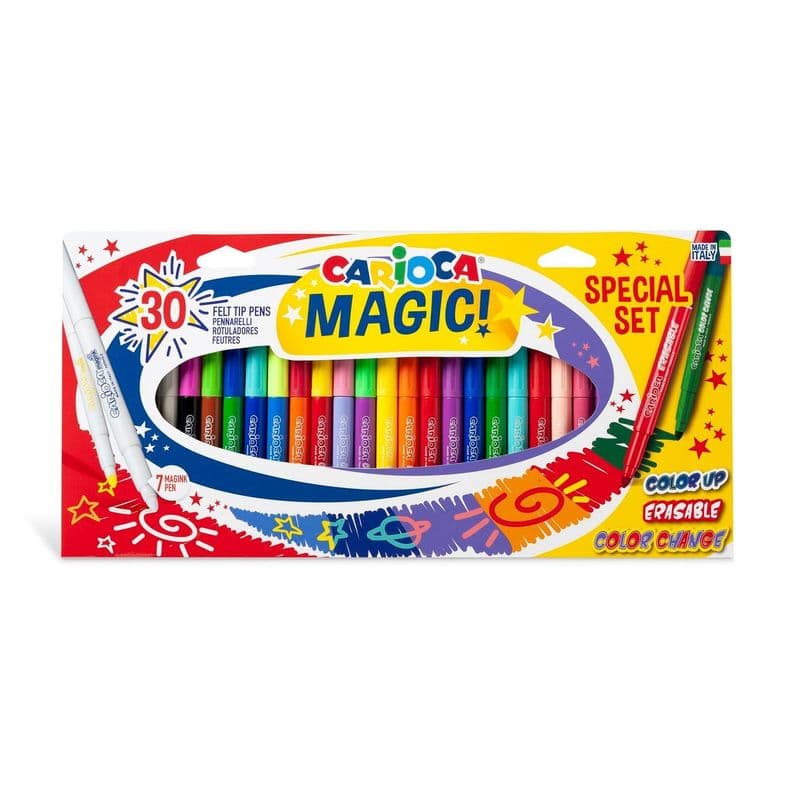 Plumones Carioca Magic Special Set 30 Unidades 3 Efectos