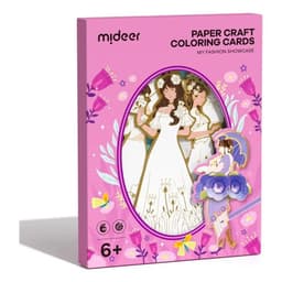 Tarjetas De Papel Para Colorear Y Origami: Diseno De Moda Cafe Set