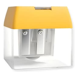 Sacapuntas Triple Con Deposito Linea Premium Mideer Amarillo