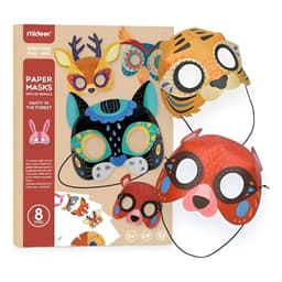 Mascaras De Animales Para Ninos - Fiesta En El Bosque Damasco Set