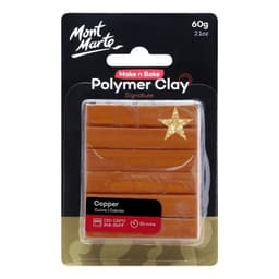 Arcilla Polimerica Mont Marte Para Modelar Y Hornear 60 G Cobre Set