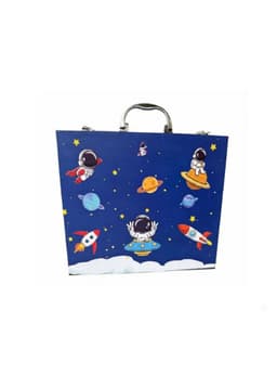 Kit De Dibujo Y Pintura Infantil Maletin Astronauta