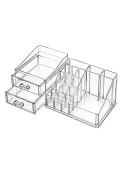 Organizador de Maquillaje Acrilico Transparente con Cajon y Compartimentos