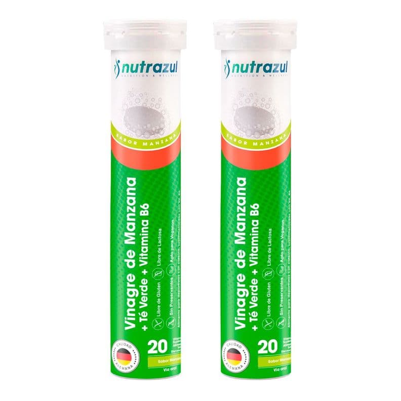 Vinagre de Mnazana + Te Verde + Vit B6 - Pack 2 Unidades