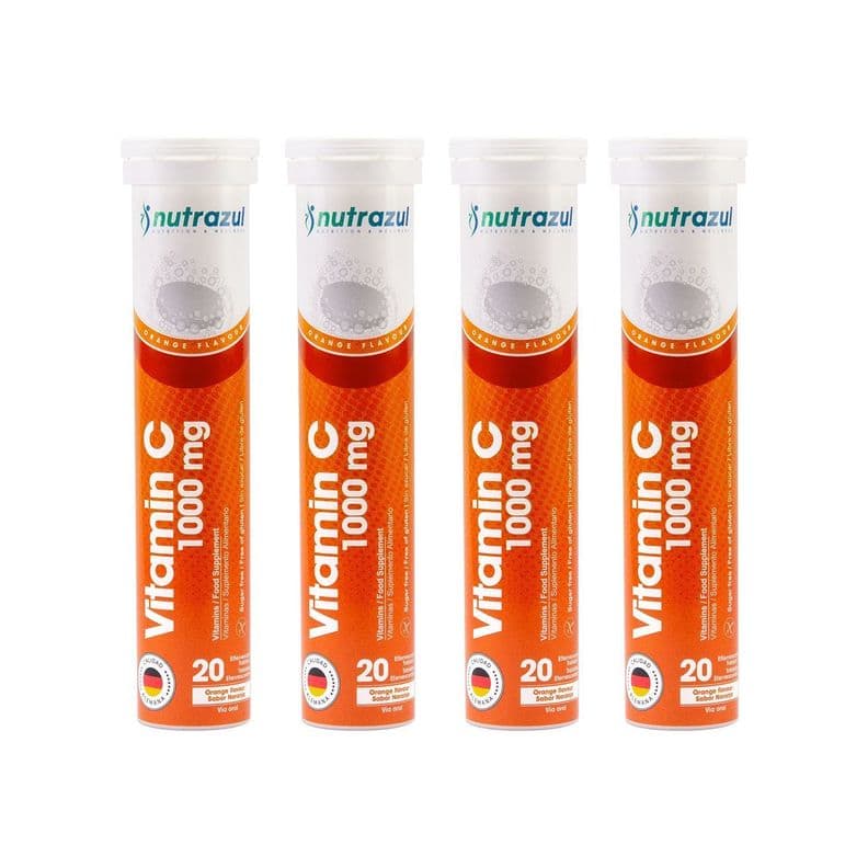 Vitamina C 1000 Mg - Pack 4 Unidades. Naranjo