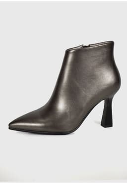 Botin Mujer Dandia Plateado Plateado Metalico 38