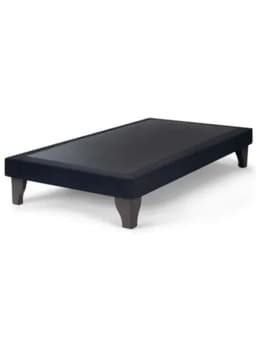 Base Cama Europea Negro Felpa 1 Plaza 90X200