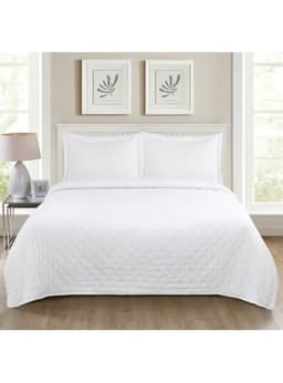 Quilt Roma King Illusions Temporada Primevera -verano Blanco 0