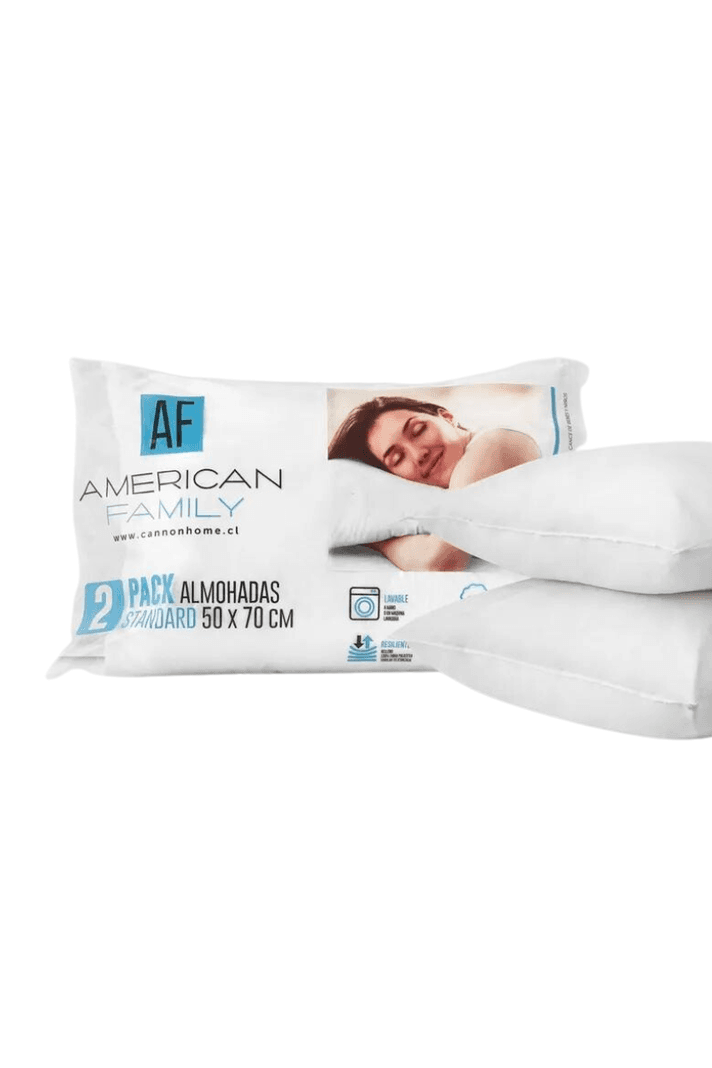 Set 2 Almoahadas Cannon American Family 50X70cm Blanco