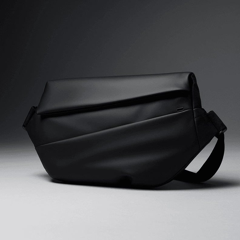 Banano Bandolera Impermeable Antirrobo Broche TriPode/Botella Negro
