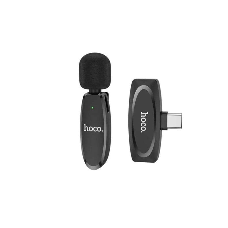 MICROFONO LAVALIER TIPO C INALAMBRICO NEGRO