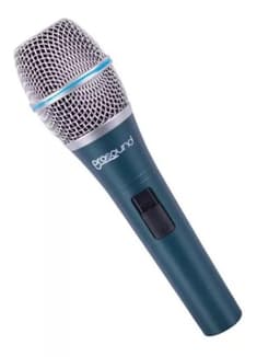 MICROFONO CON CABLE XLR DM24K PROSOUND Azul