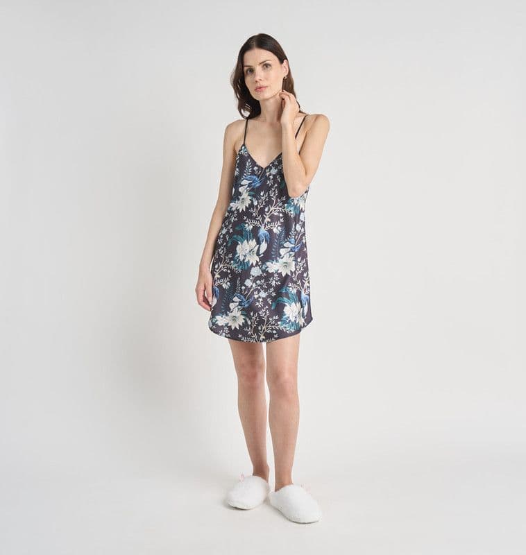 MINI MUJER BARBIZON CAMI CHARCOAL ESTAMPADO Gris L