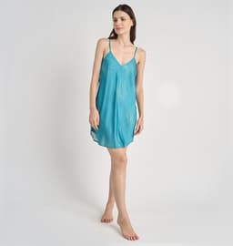 MINI MUJER BARBIZON CAMI VERDE ESTAMPADO L
