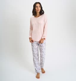 PIJAMA MUJER BARBIZON LAURA TAUPE Beige L