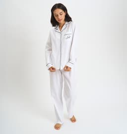 PIJAMA MUJER BARBIZON MARGARET SPORT BLANCO Blanco/Blanco XL