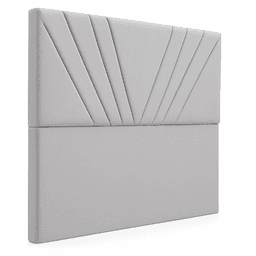 Respaldo De Cama 2 Plazas Siena Gris Claro Perla