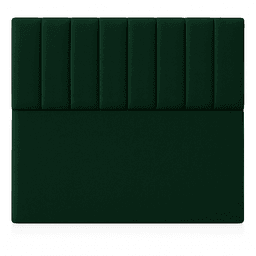 Respaldo De Cama 2 Plazas Turin Verde Botella