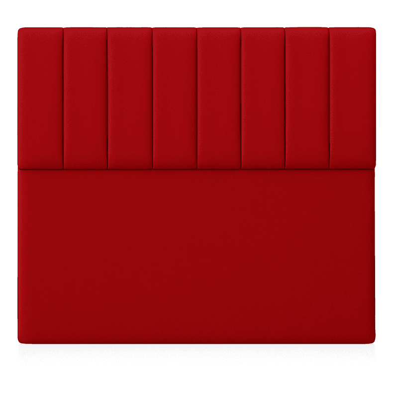 Respaldo De Cama 2 Plazas Turin Rojo