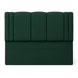 Respaldo De Cama 2 Plazas Milano Verde Botella