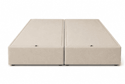 Cama Baul King Capitone Onyx Con Sistema Hidr ulico Beige