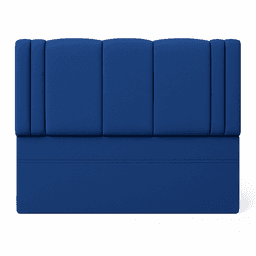Respaldo De Cama 2 Plazas Milano Azul Francia