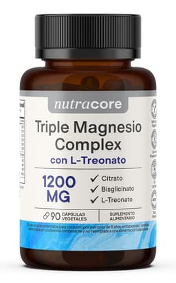 Triple Magnesio Complex 1200mg 90 C psulas Vegetales NutraCore Natural