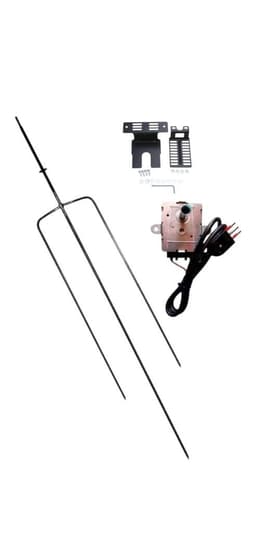 motor spiedo 12 kg + tridente y soportes de anclaje Acero