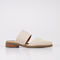 Babucha Mujer Cuero Gaviota Beige 39