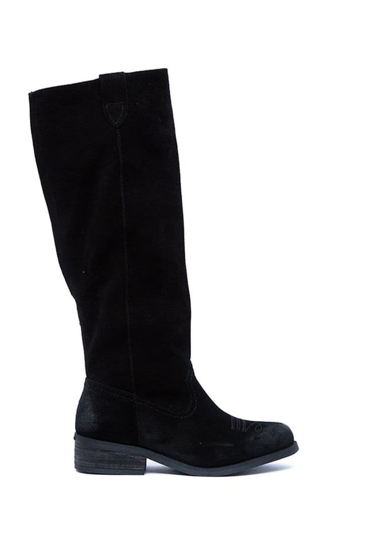 Bota Cuero Mujer Pudu Negro 37