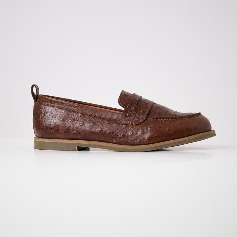 Mocasin Cuero Mujer Coligue Cafe 37
