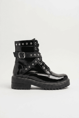 Botin Cuero Mujer Serin Negro 36