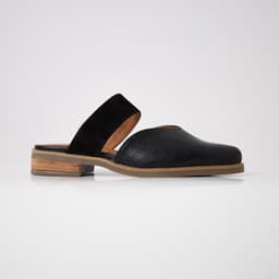 Babucha Mujer Cuero Umbral Negro 36