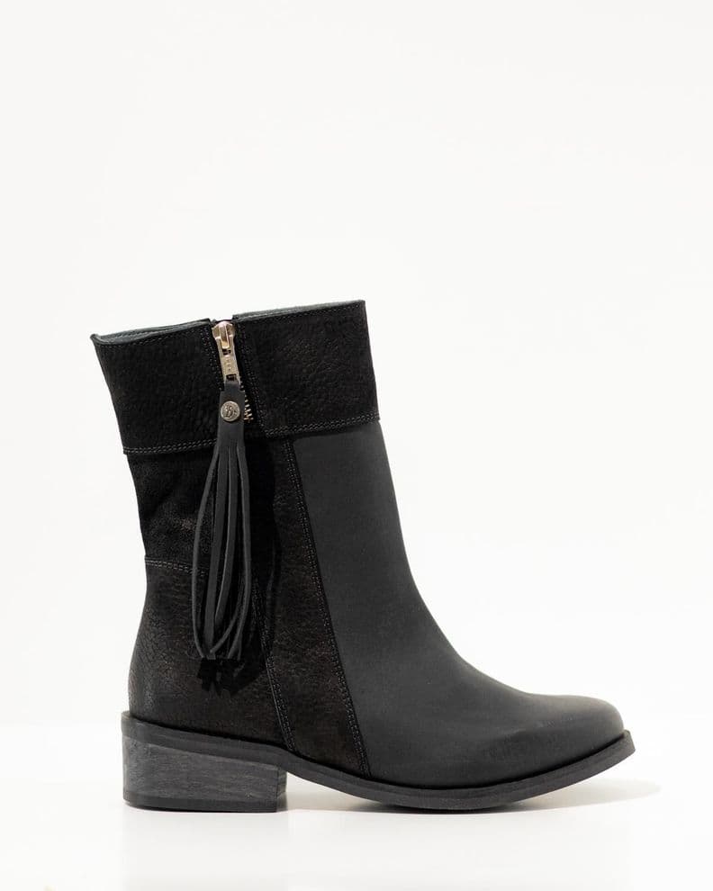 Bota Cuero Mujer Lenca Negro 37