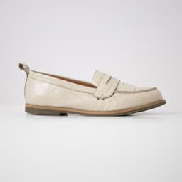 Mocasin Cuero Mujer Coligue Beige 40