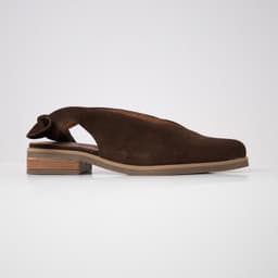 Zapato Cuero Mujer Guindo Cafe 38