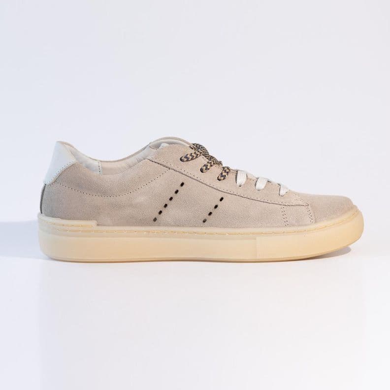 Zapatilla Cuero Mujer Amapola Beige 37