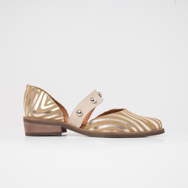 Zapato Cuero Mujer Nandu Beige 39