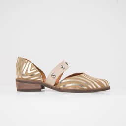 Zapato Cuero Mujer Nandu Beige 40