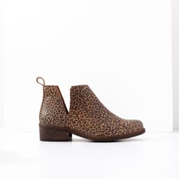 Botin Mujer Cuero Mujer Chirigue Leopardo Cafe 35