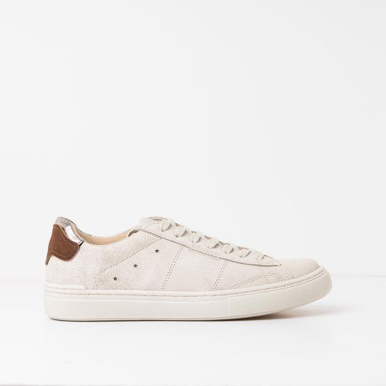 Zapatilla Cuero Mujer Serena Blanca Blanco 36