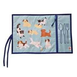 Individual Infantil Con Bolsillo Para Cubiertos Diseno Perros