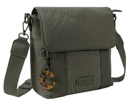 Cartera Bandolera Mujer Bambi Con Tapa Verde Oliva Calu